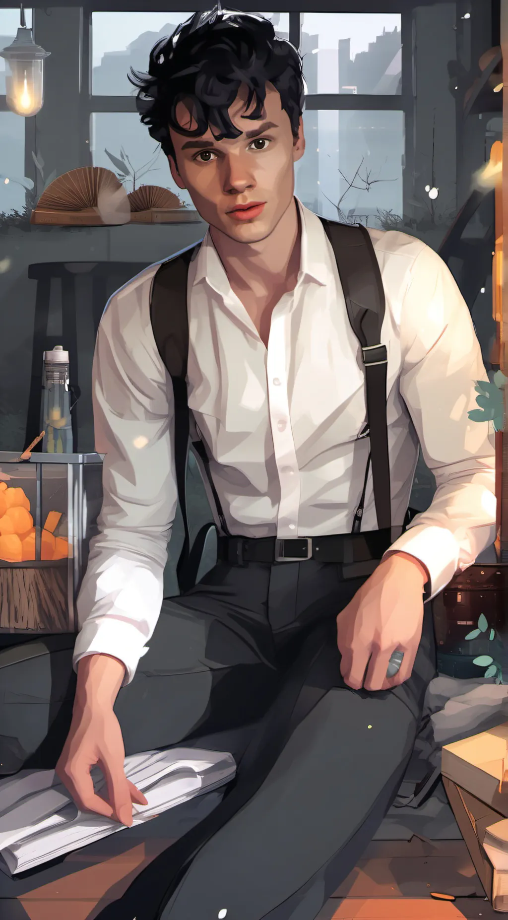 ai character: Mattheo Riddle background