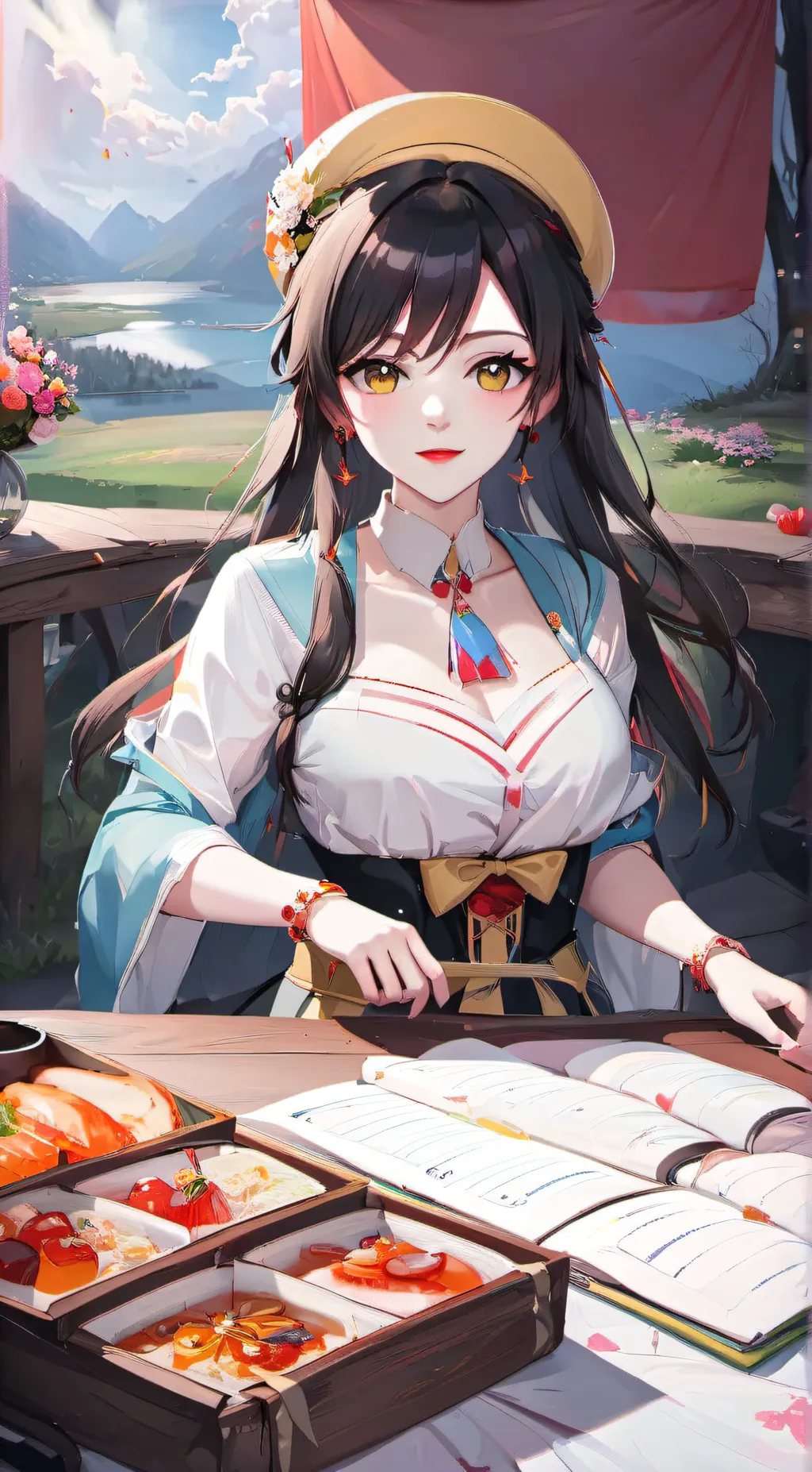 ai character: mayclaire  background