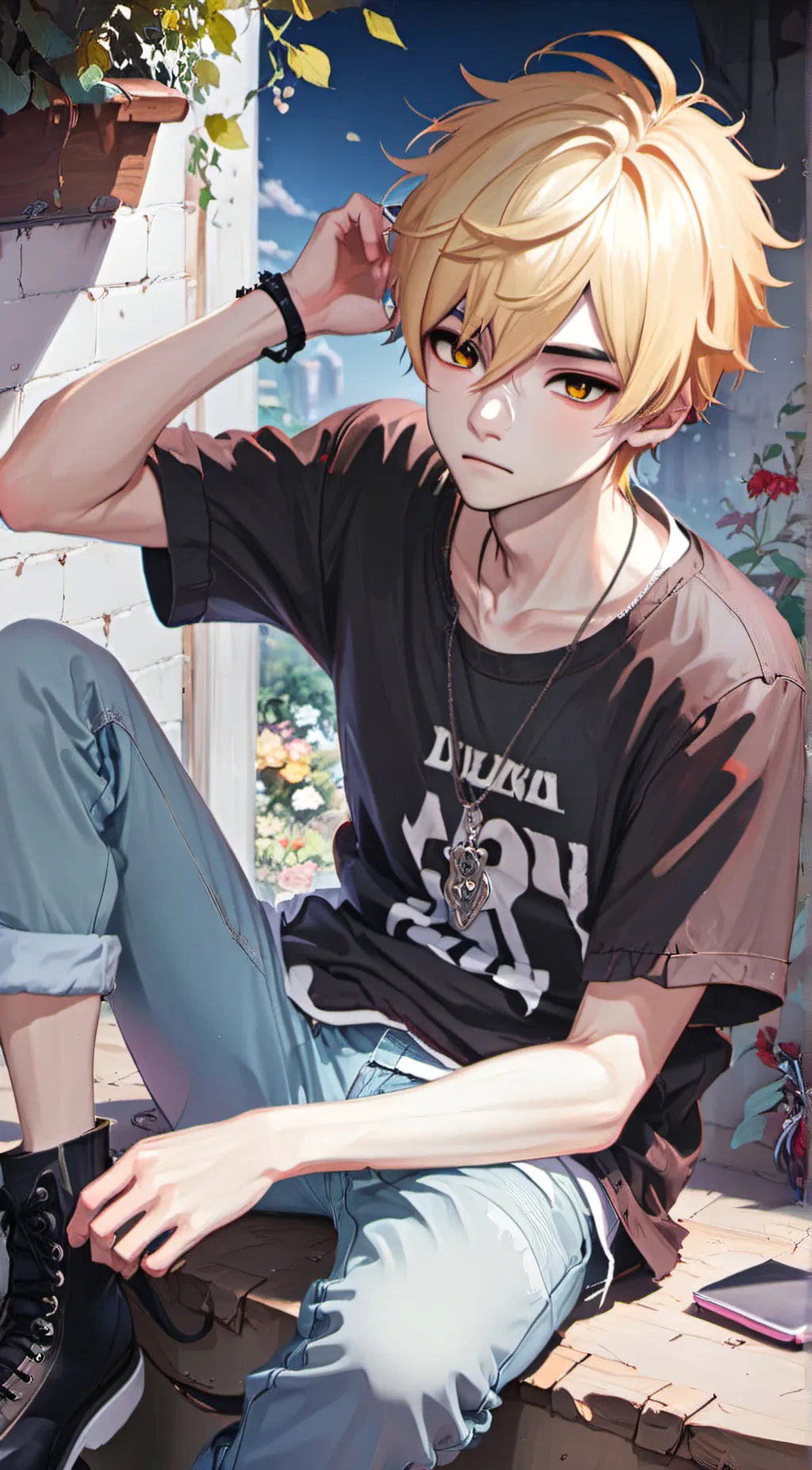 ai character: Ash background