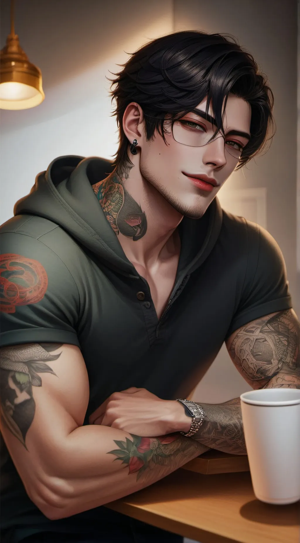 ai character: Zak  background