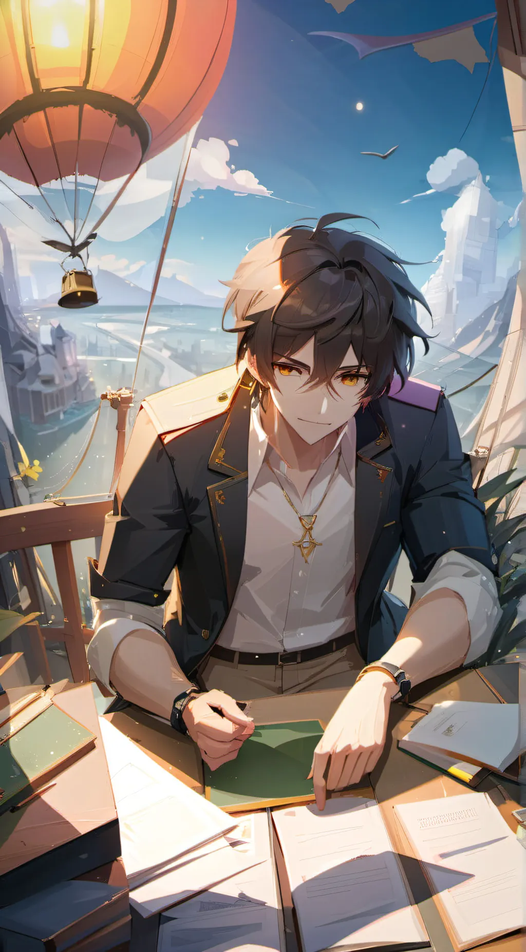 ai character: Adrian background