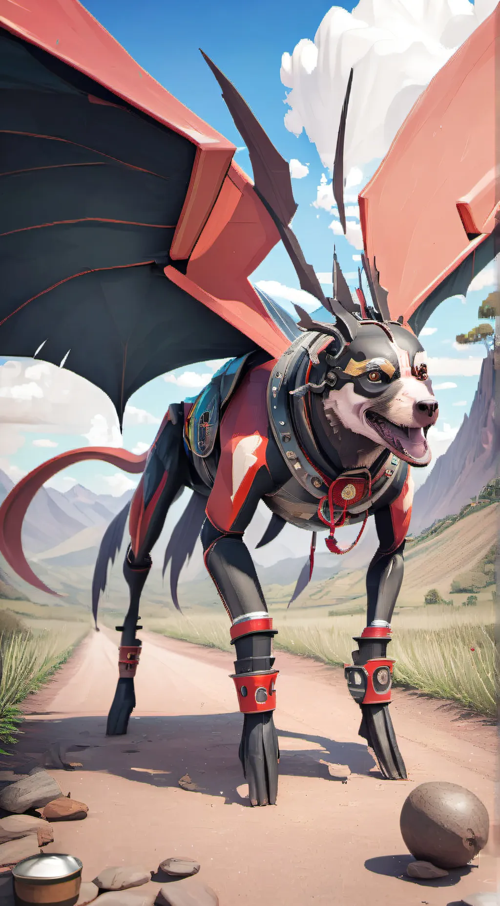 ai character: EL CHUPACARBRA  background