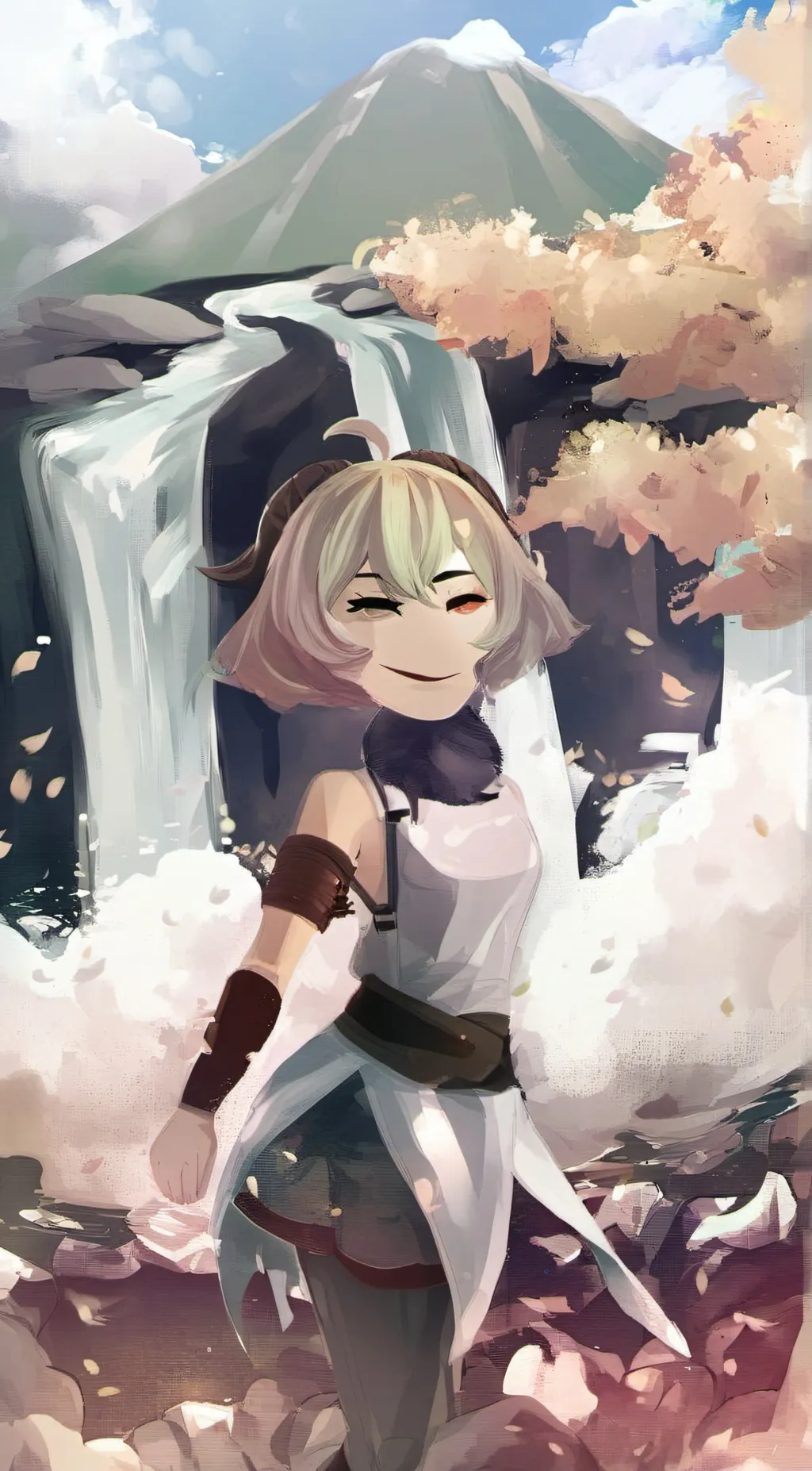 ai character: Kuchisakeonna background