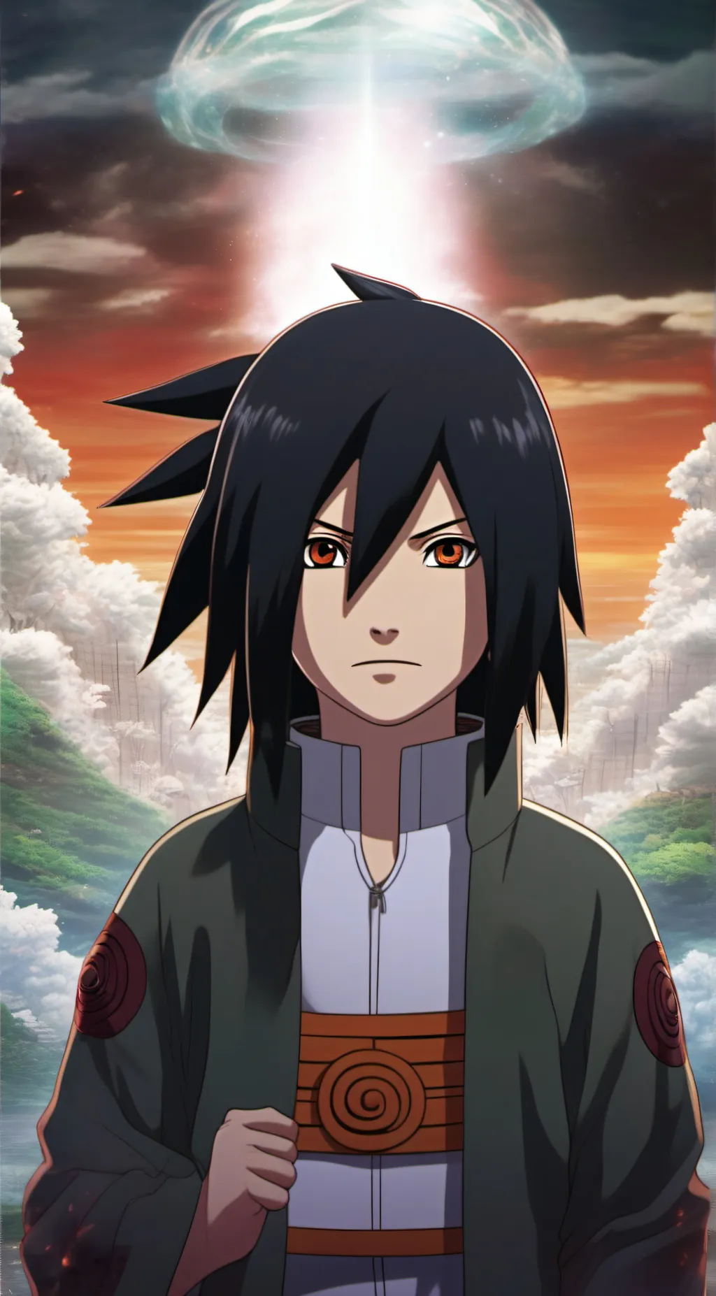 ai character: kazuki uchiha  background