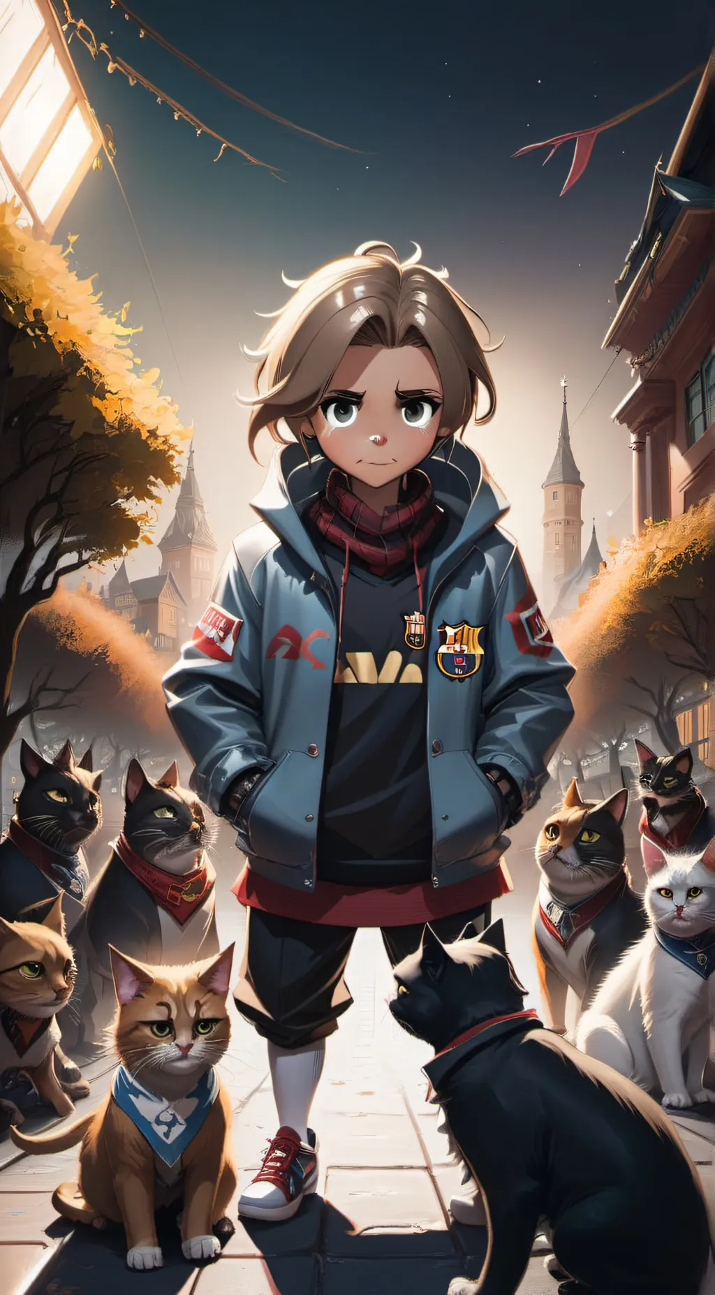ai character: Brentley  background