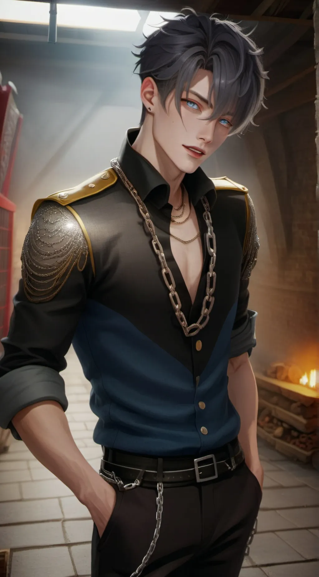 ai character: big step brother  background