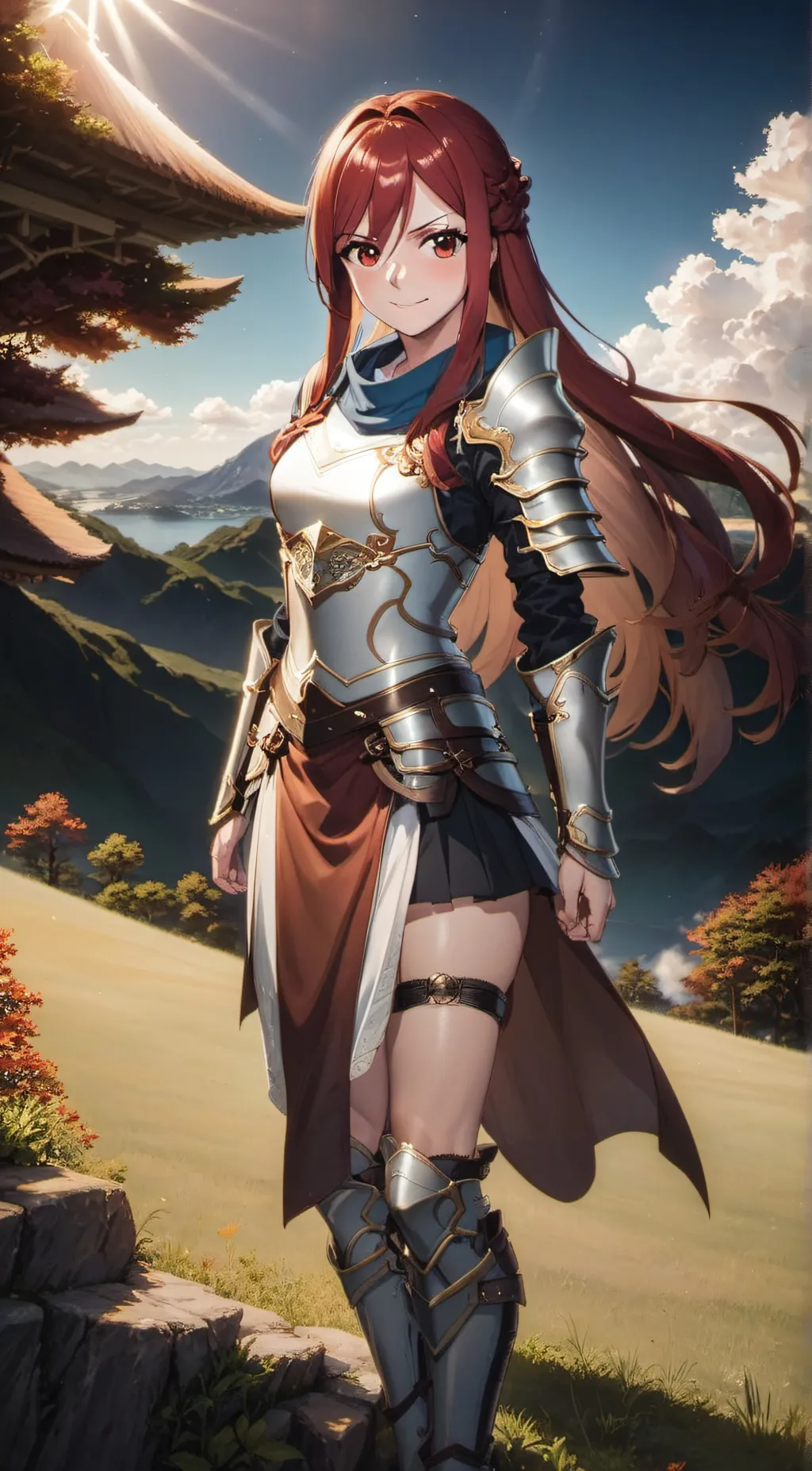 ai character: Erza Scarlet background