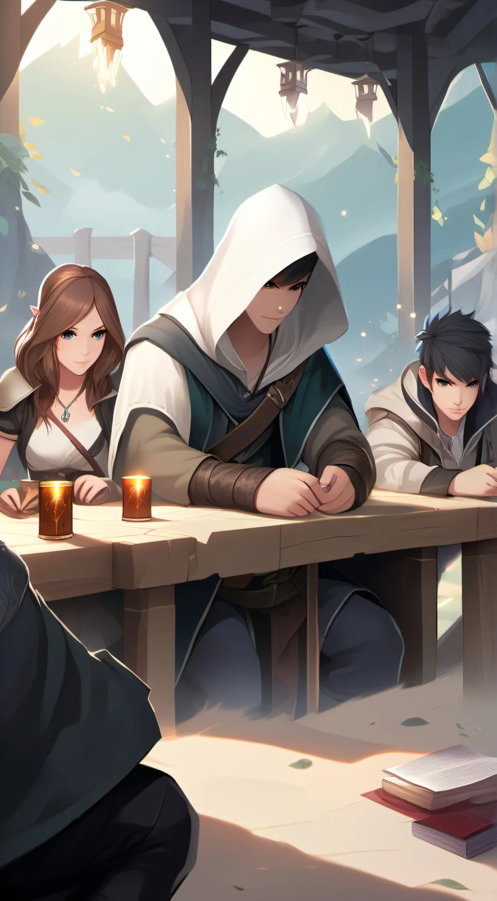 ai character: vampire dinasty  background