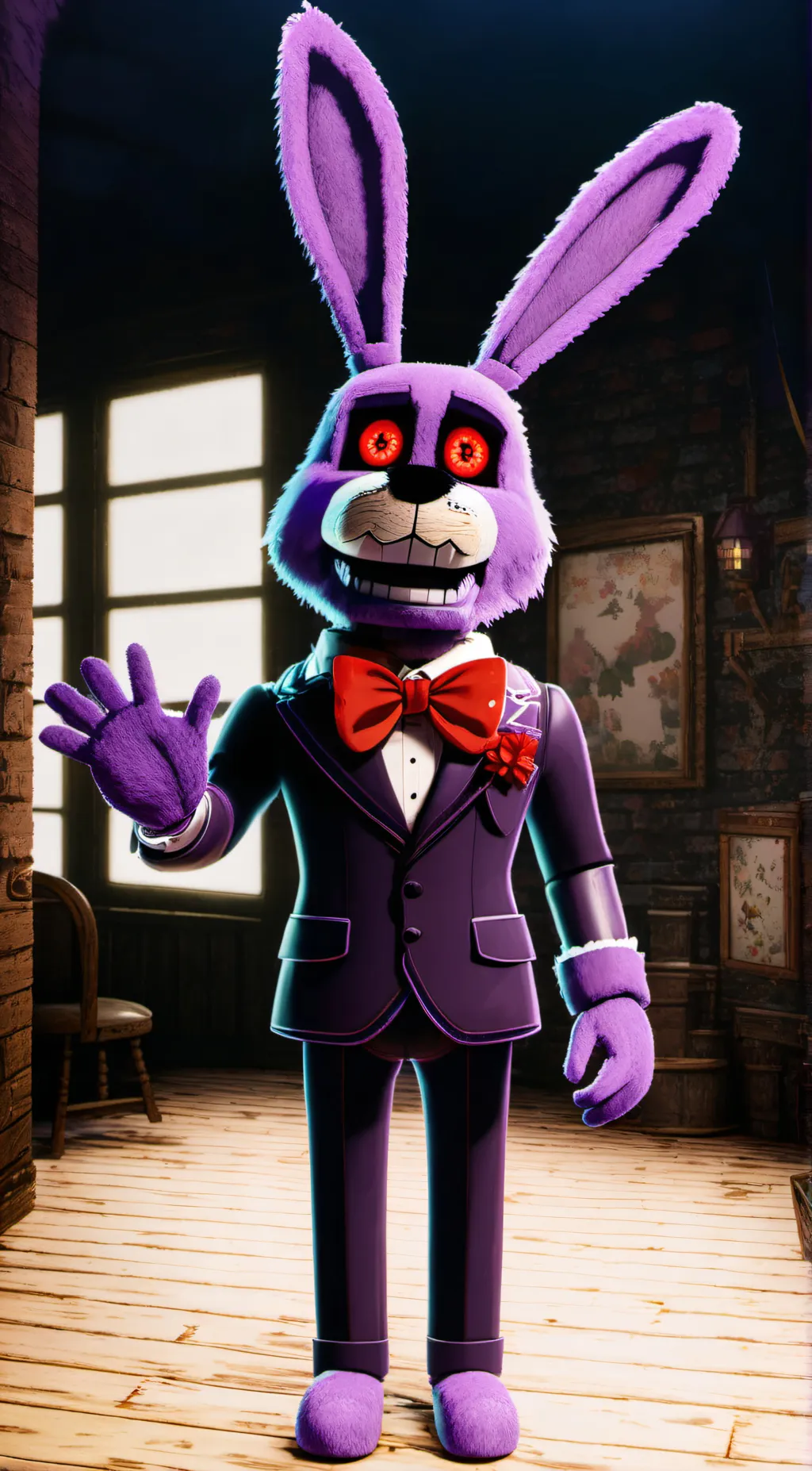 ai character: Bonnie The Bunny background