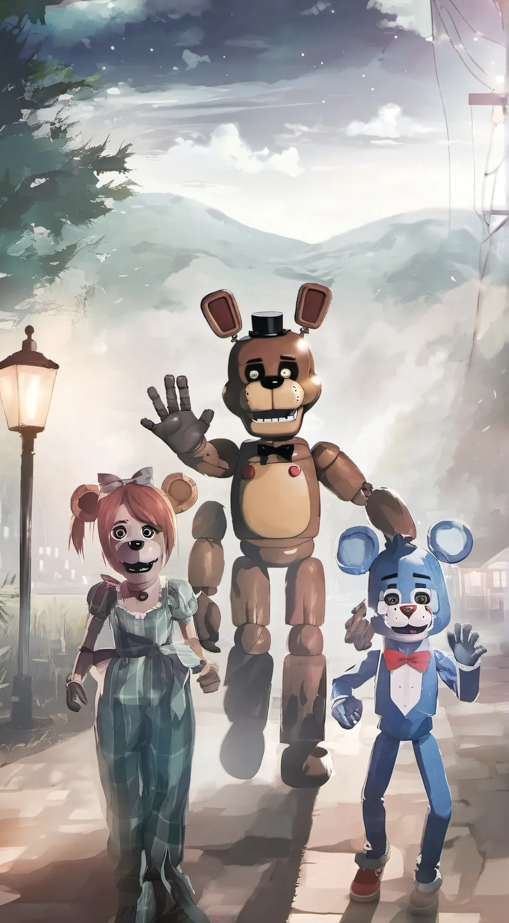 ai character: FNAF SL Okay background