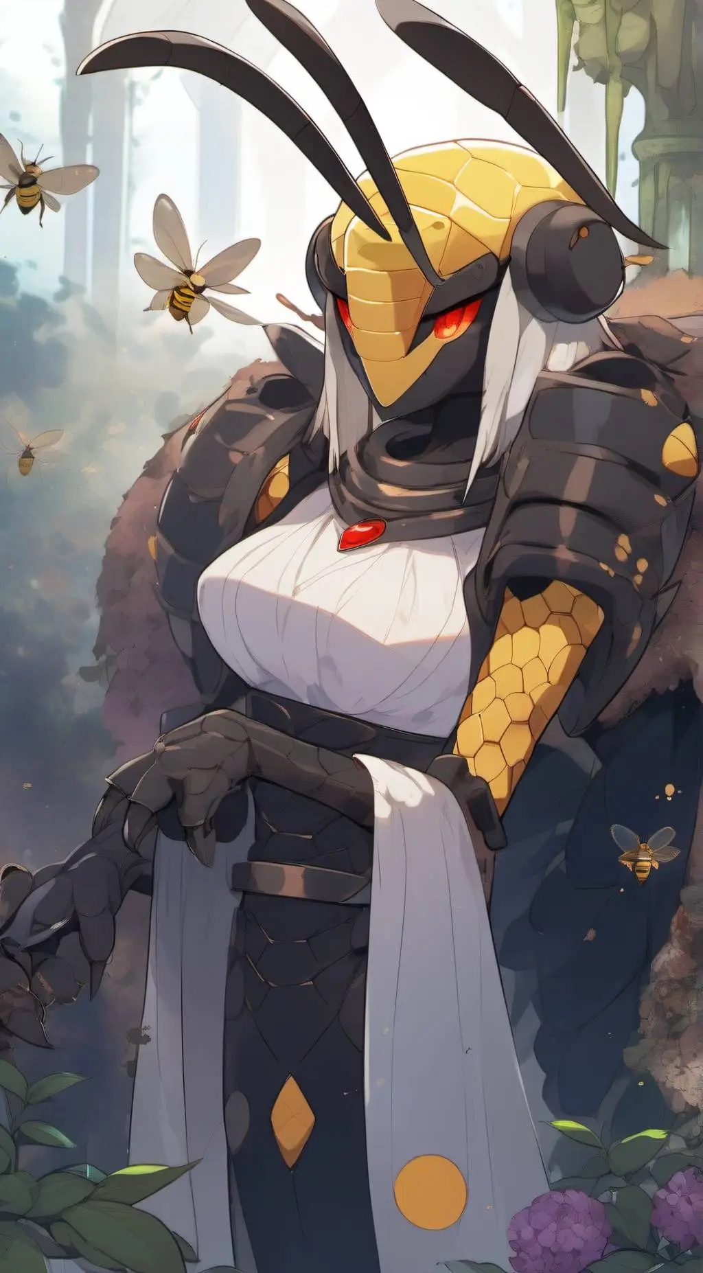 ai character: The bee queen background