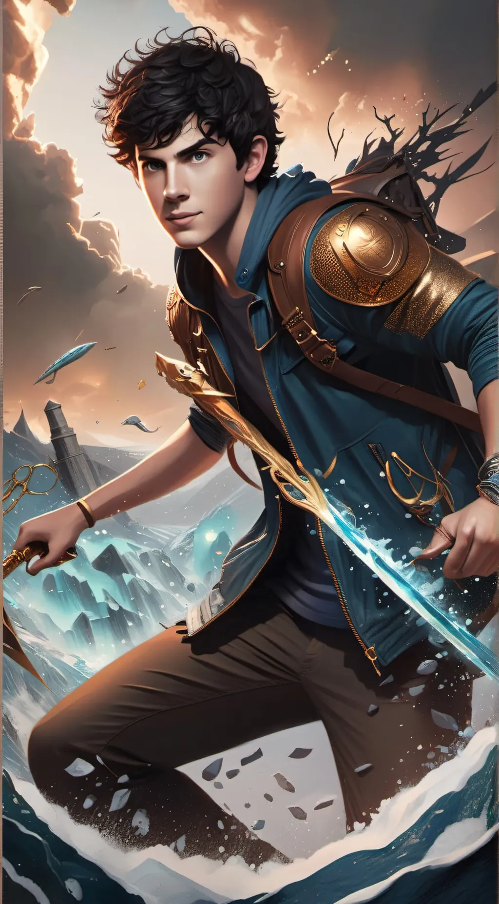 ai character: Percy Jackson  background