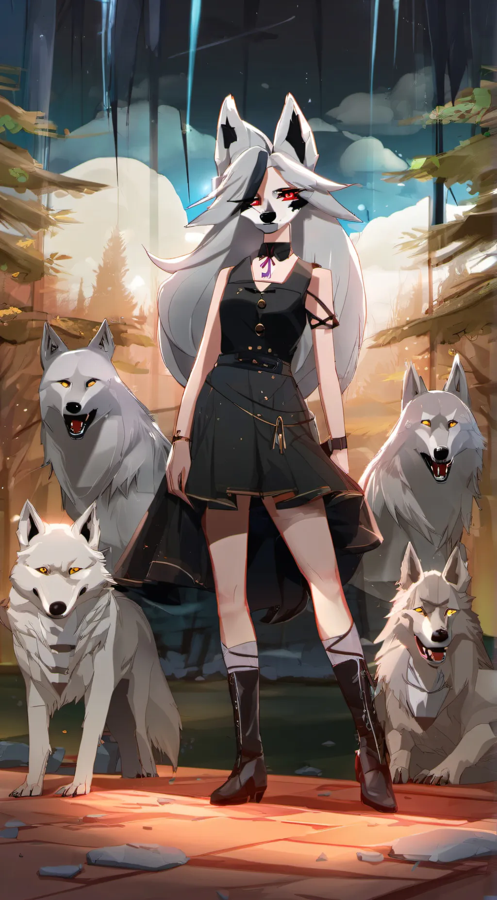 ai character: Loona background