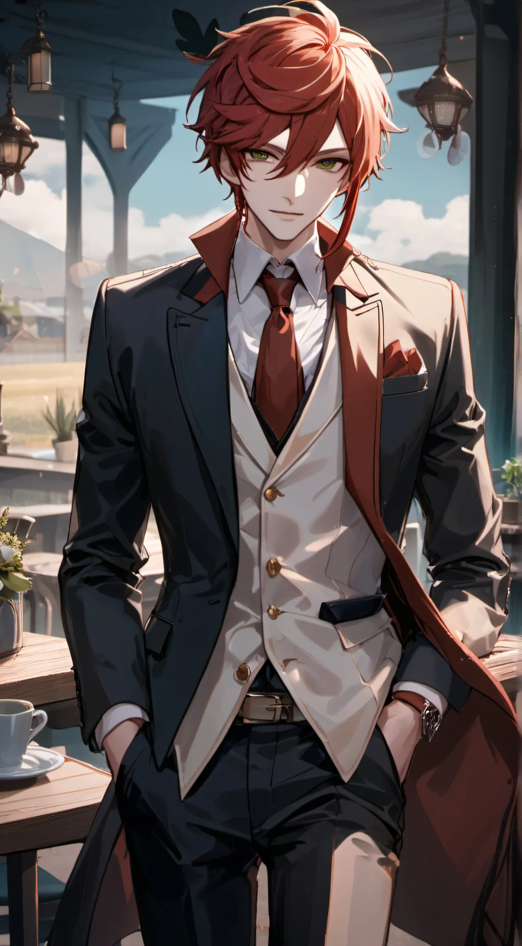 ai character: Zen background