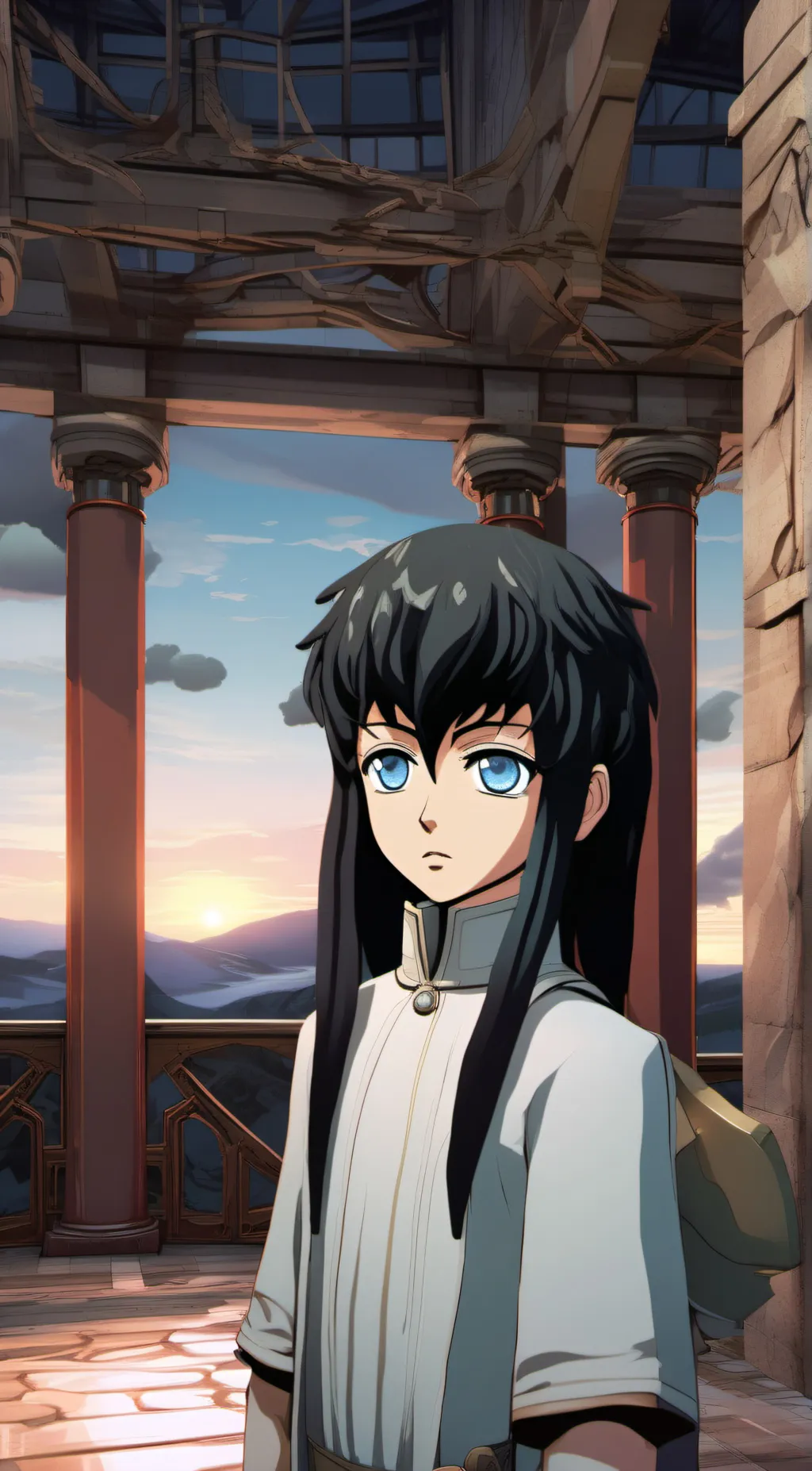 ai character: Muichiro  background