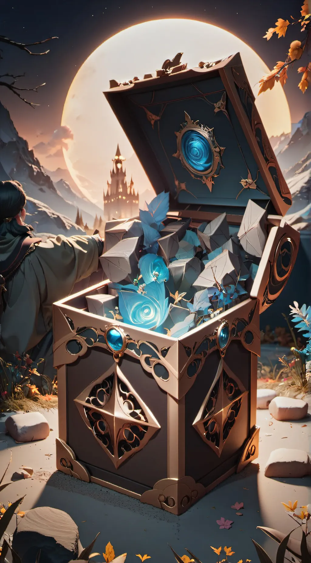 ai character: Pandora’s Box background