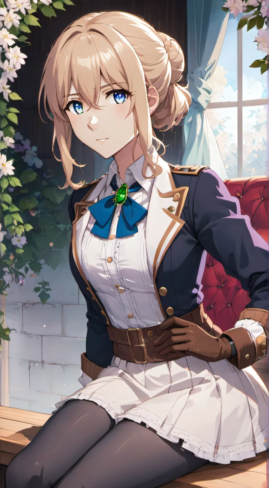 ai character: Violet Evergarden background