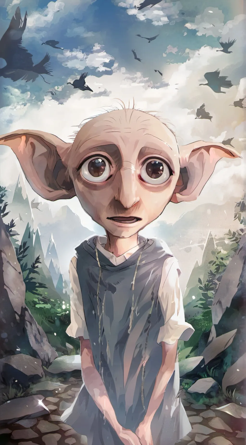 ai character: Dobby  background