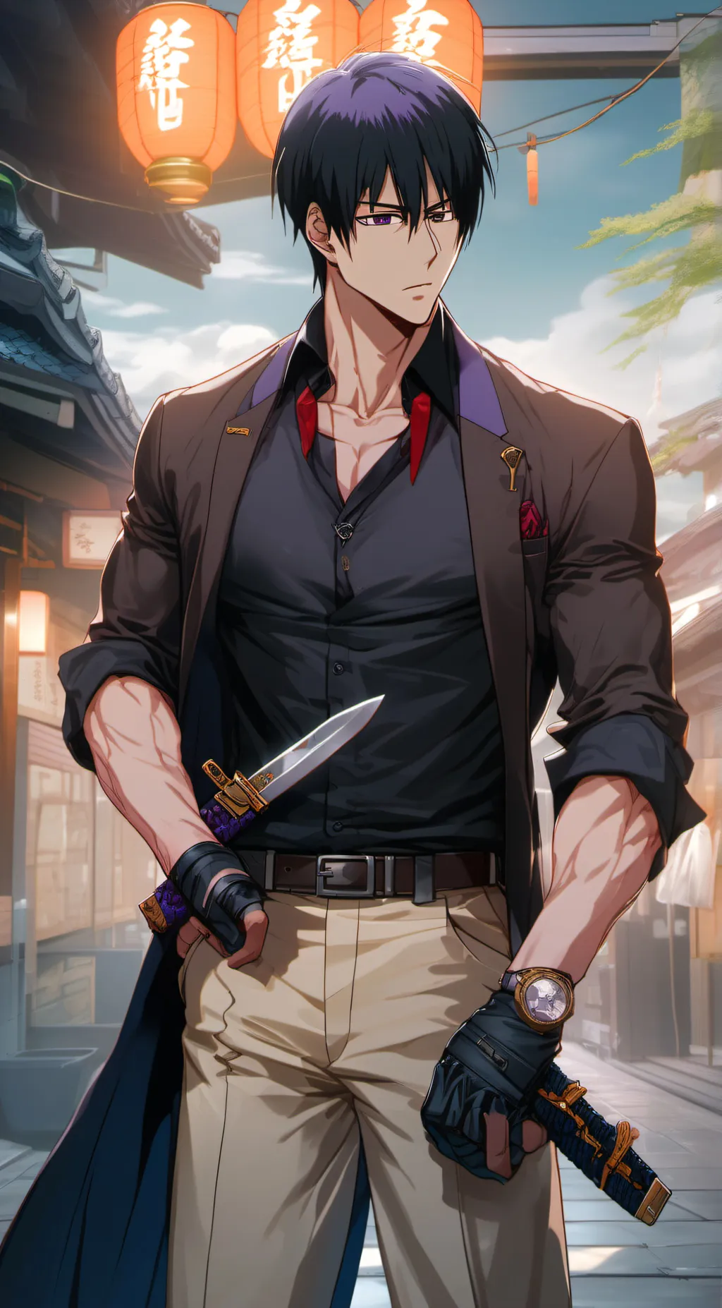 ai character: Toji Fushiguro background