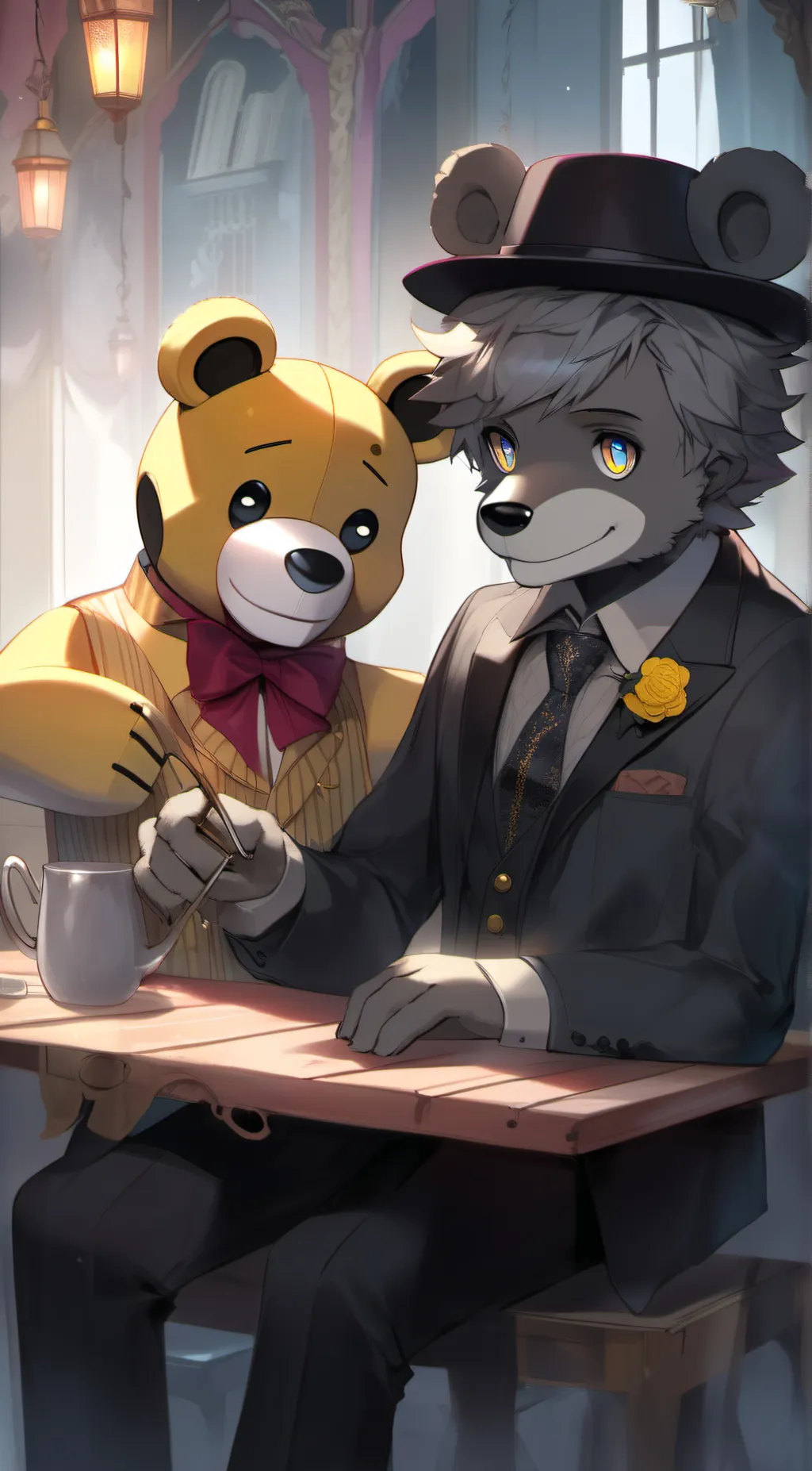 ai character: fnaf 2  background