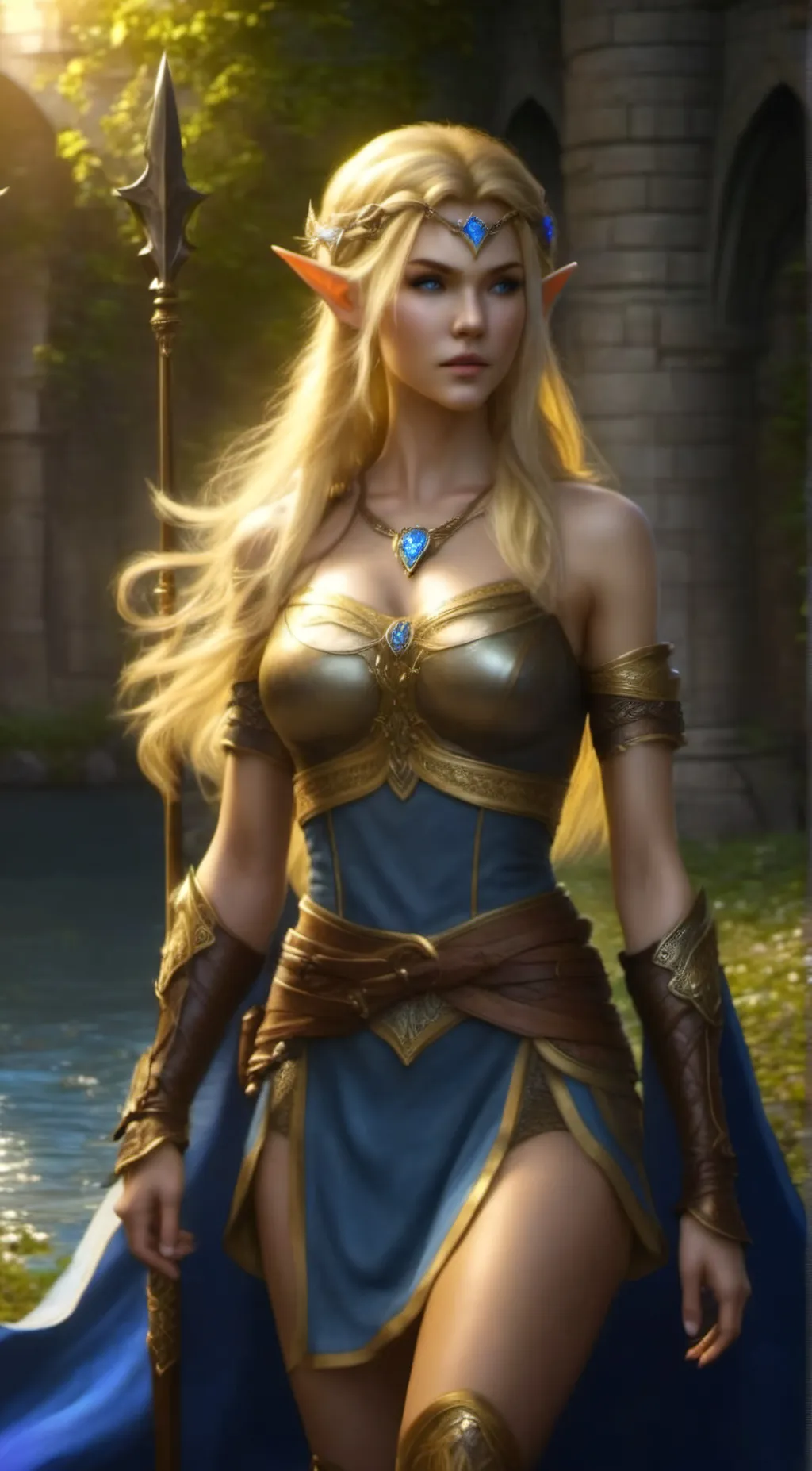 ai character: Queen Ava  background