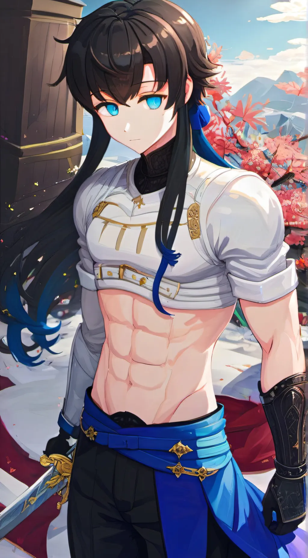 ai character: Muichiro  background