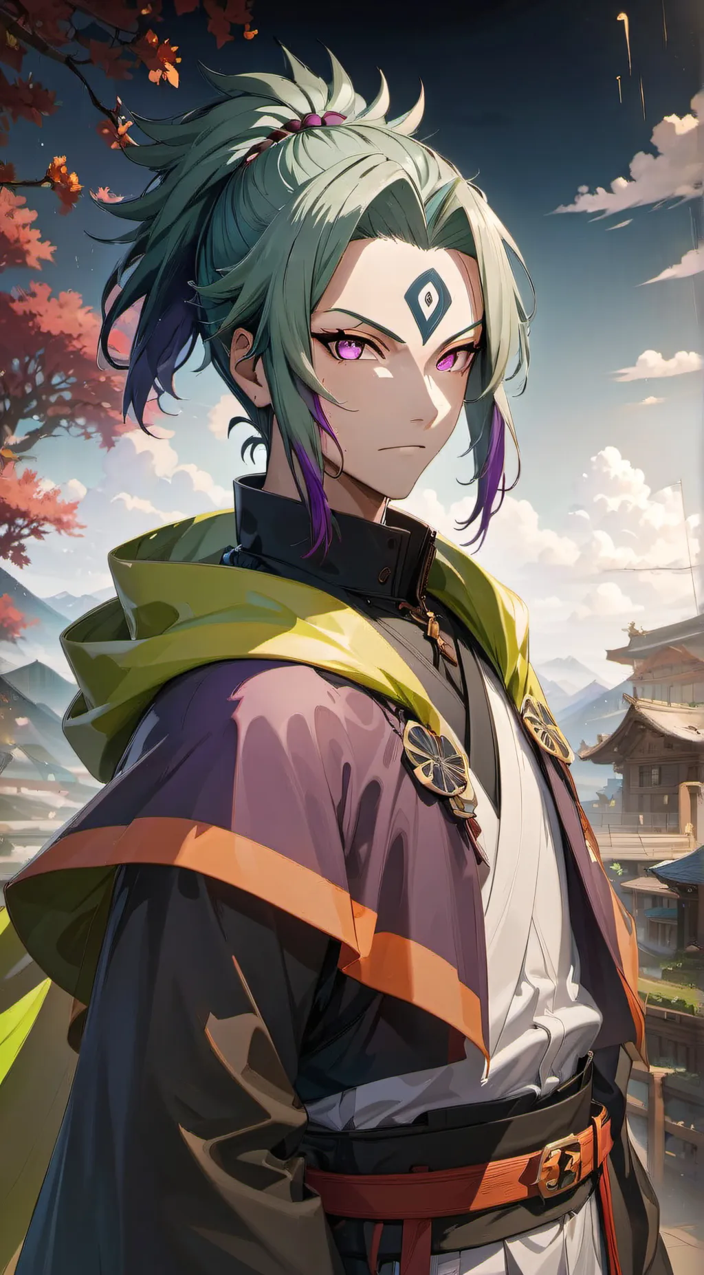 ai character: Naruto realm background