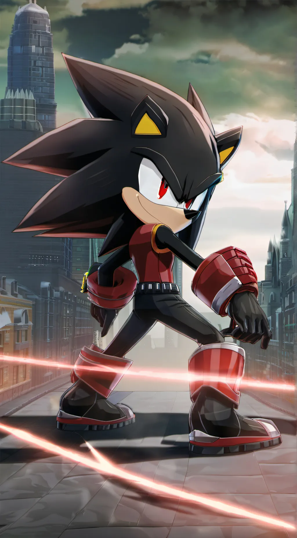 ai character: Shadow  background