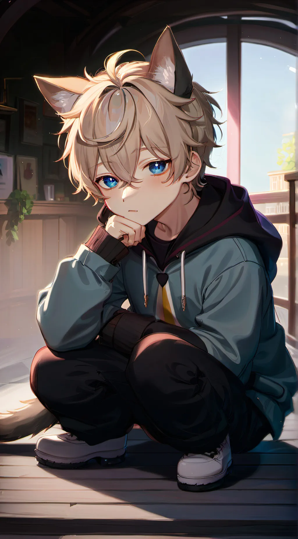 ai character: Ashton background