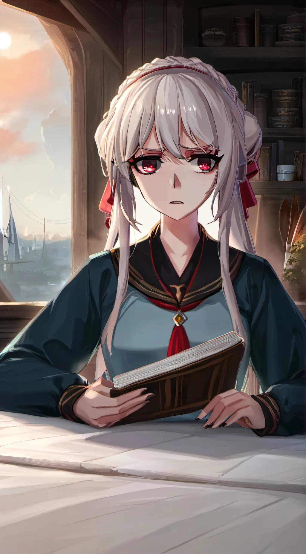 ai character: Sarah  background