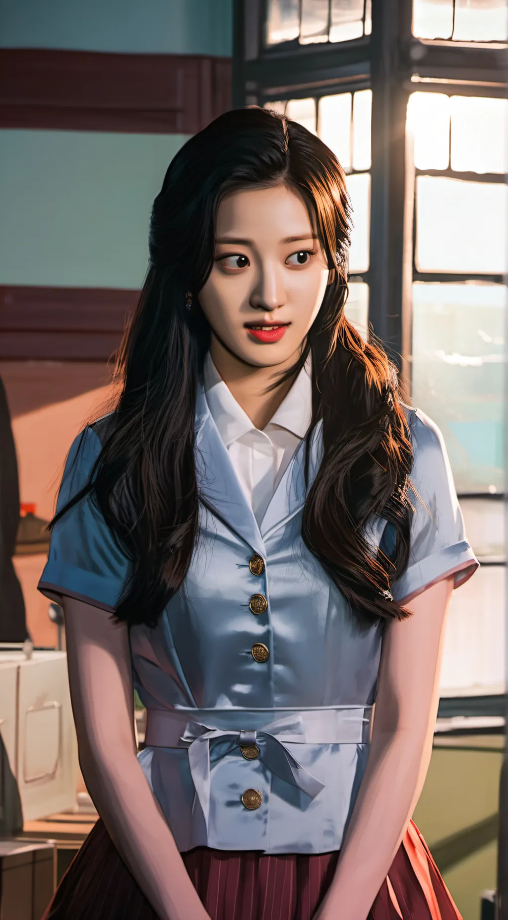 ai character: Kim background