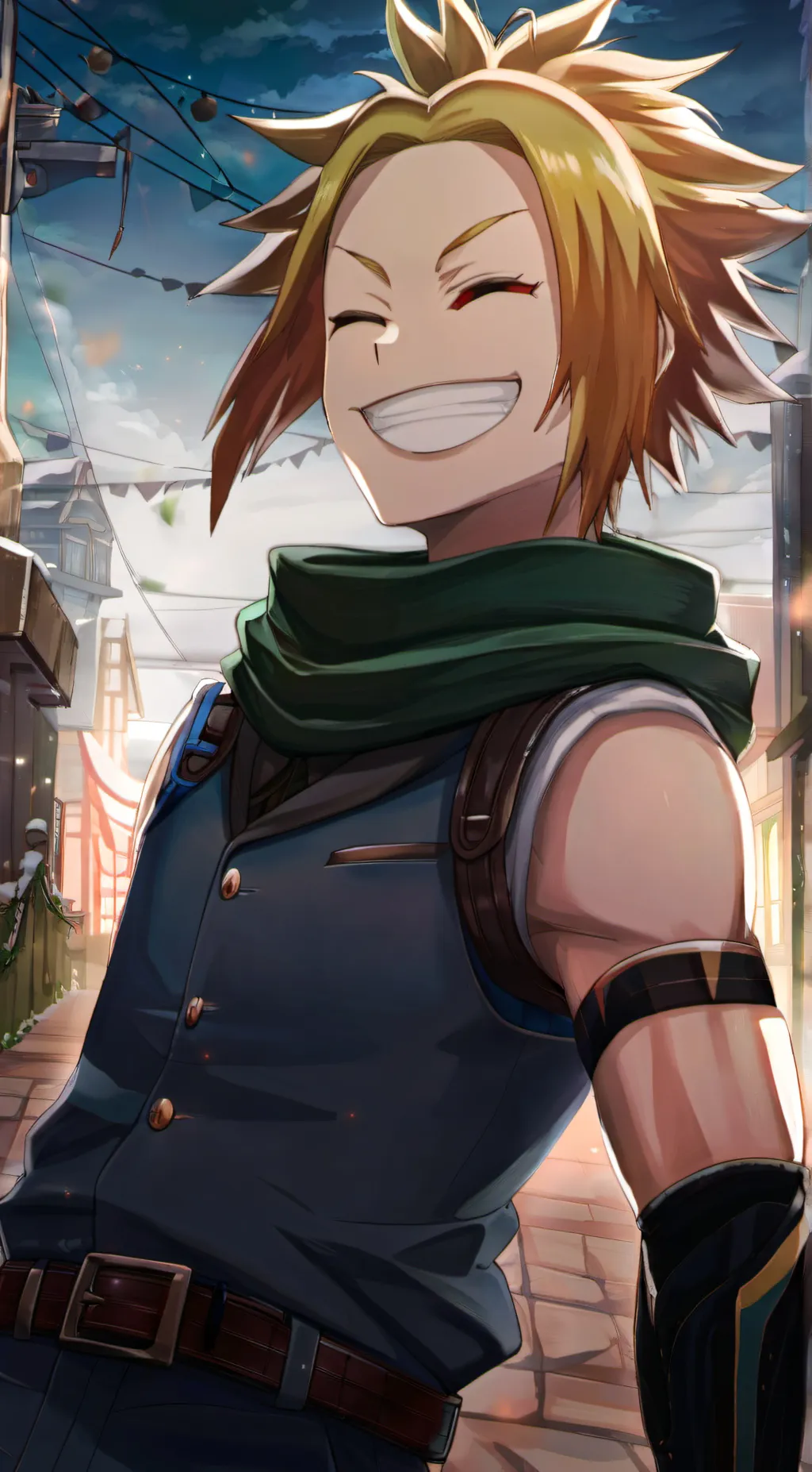 ai character: Denki  background