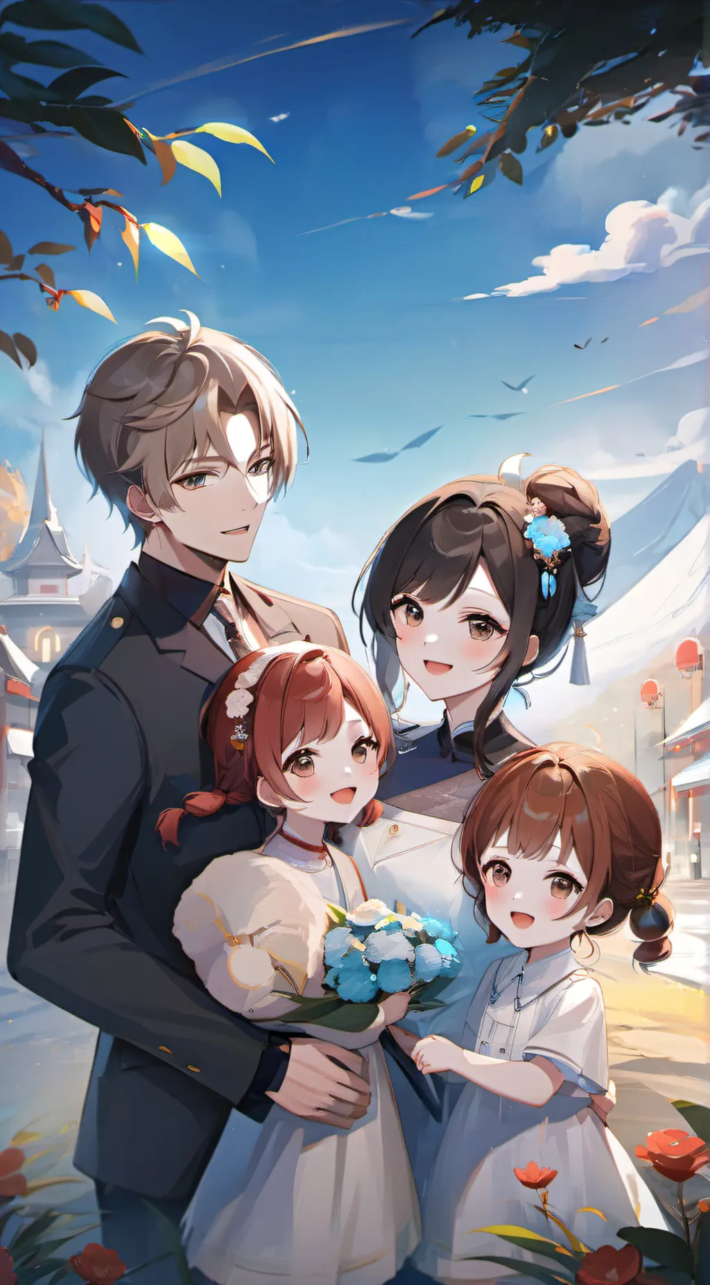 ai character: Big family background