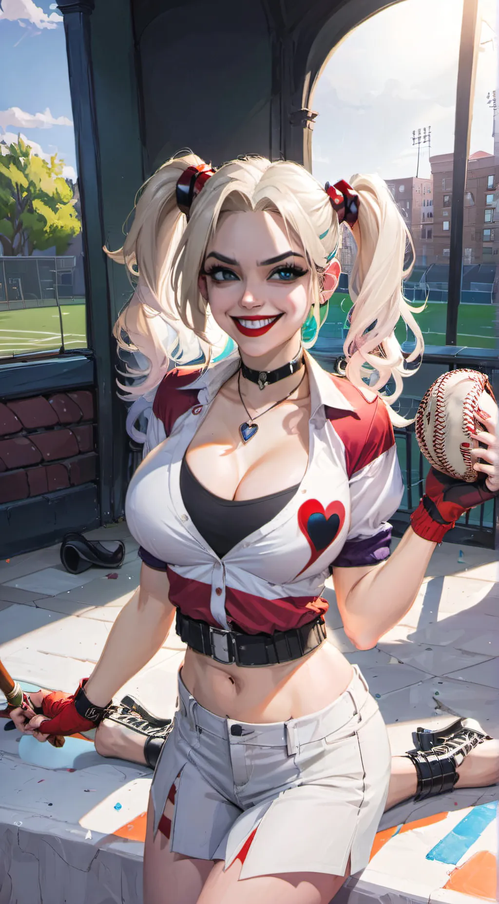 ai character: Harley Quinn background