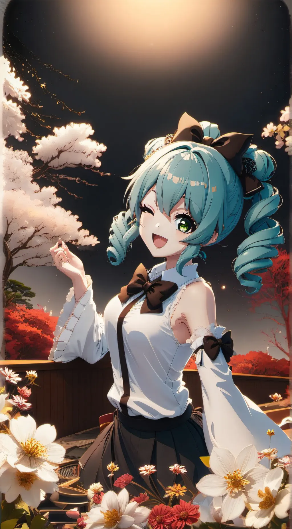 ai character: Baki hanma background