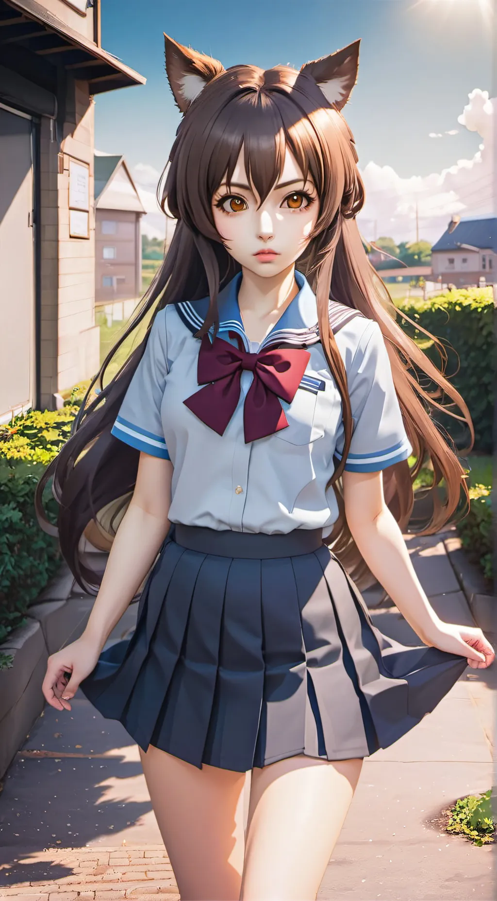 ai character: lovely background