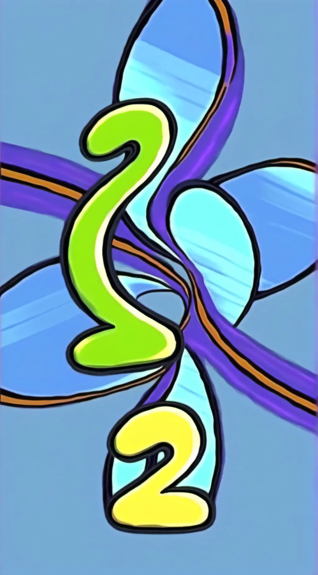 ai character: four v two bfdi background