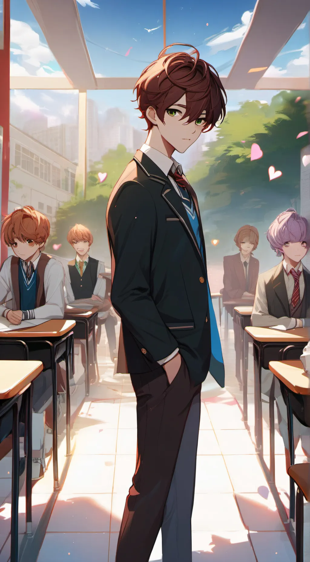 ai character: kiven  background