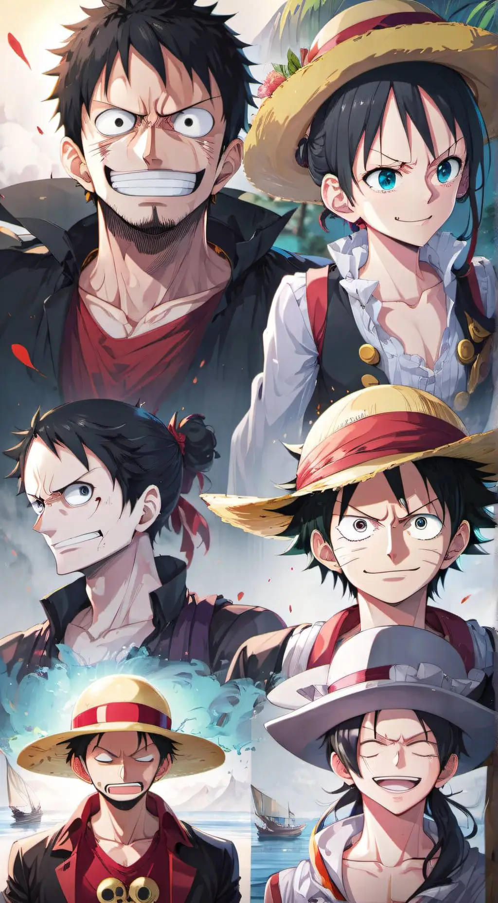 ai character: Luffy background
