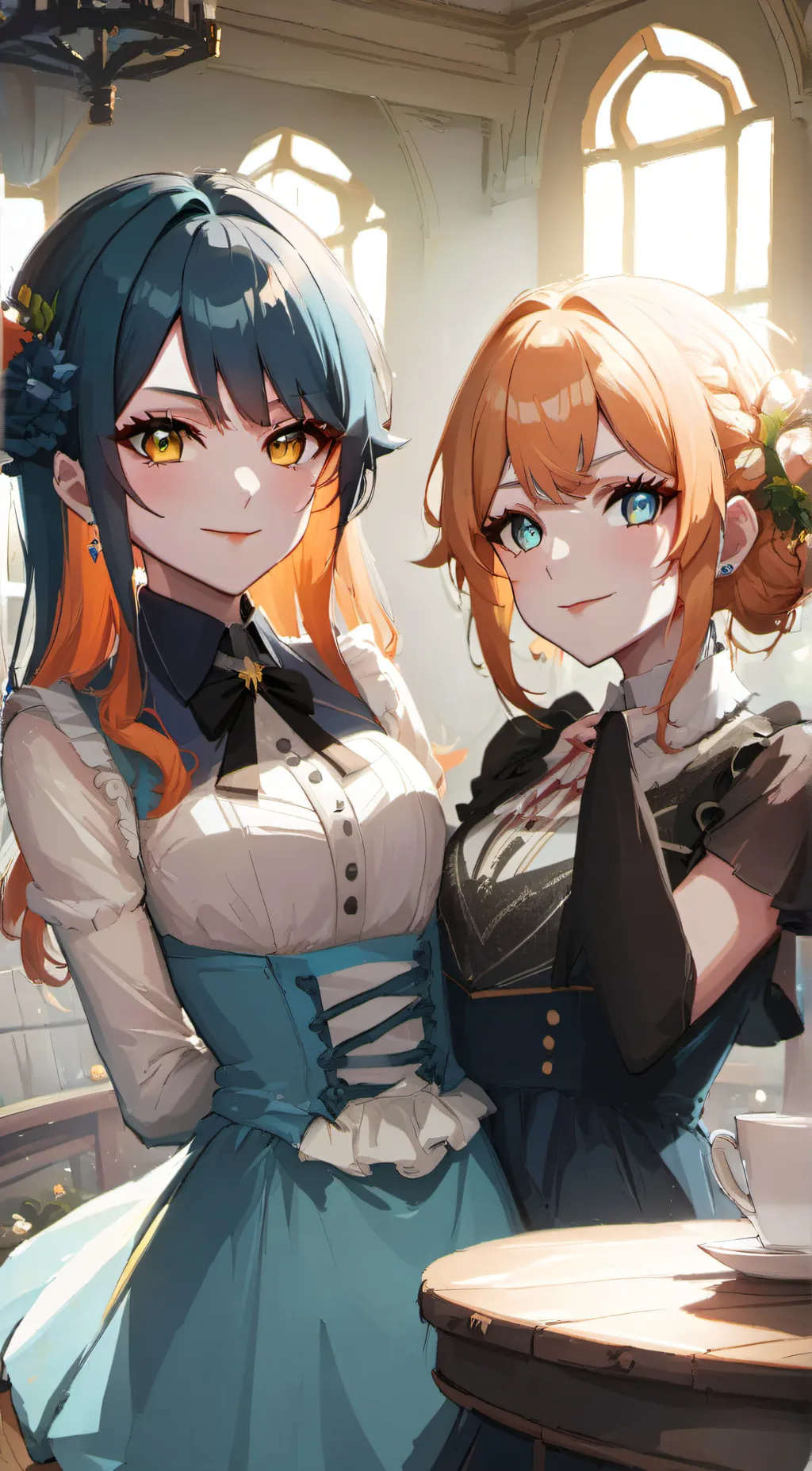 ai character: glitz and glam background