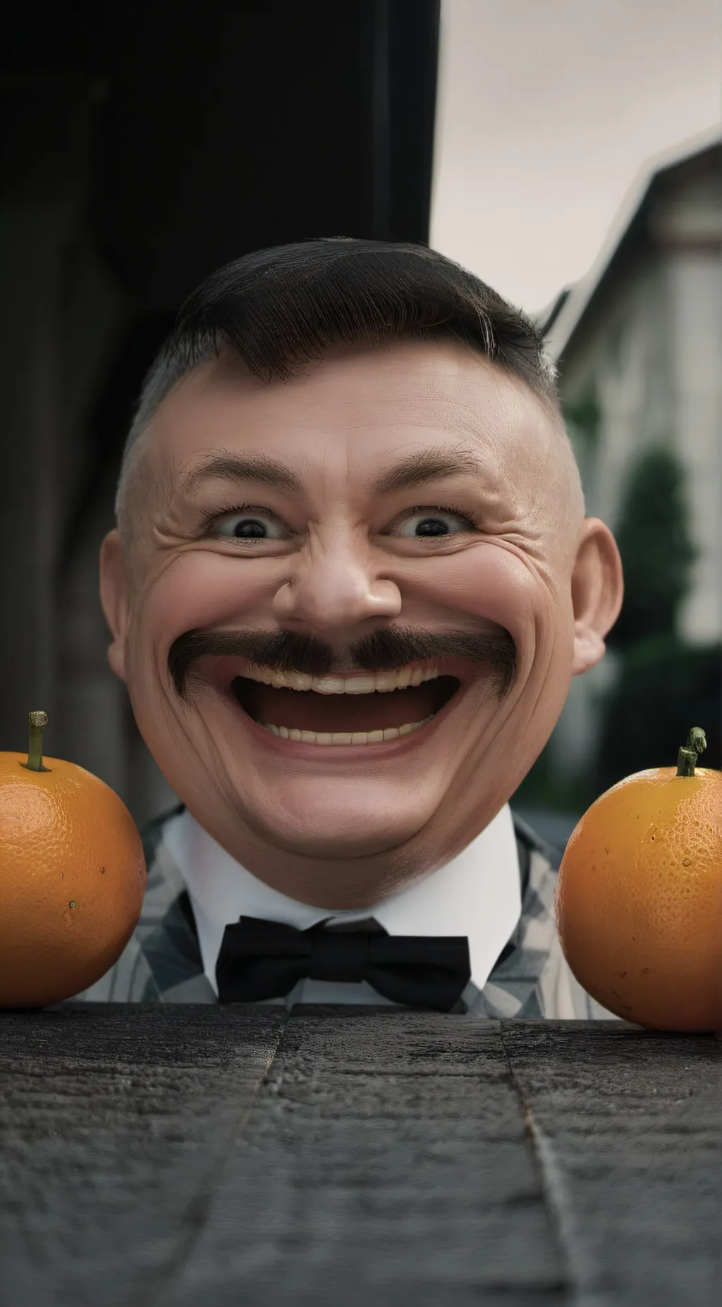 ai character: Annoying Orange background