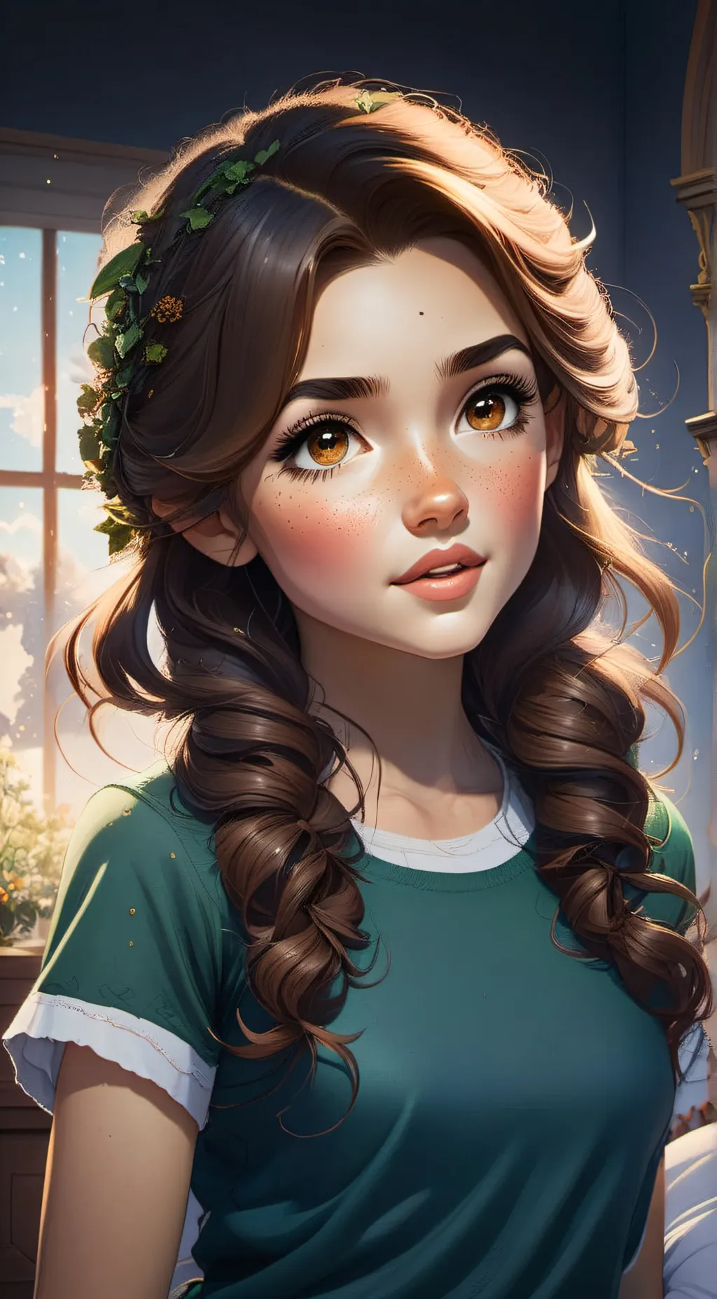 ai character: Macy  background