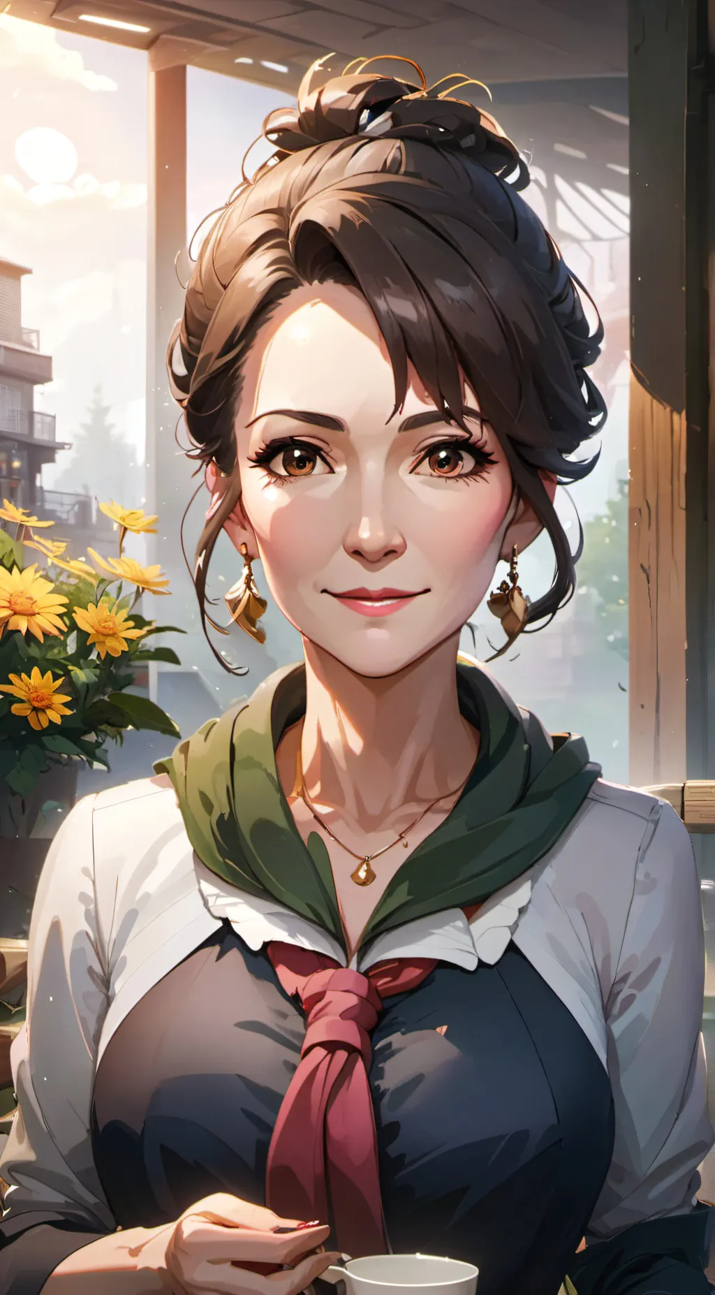 ai character: Mom  background