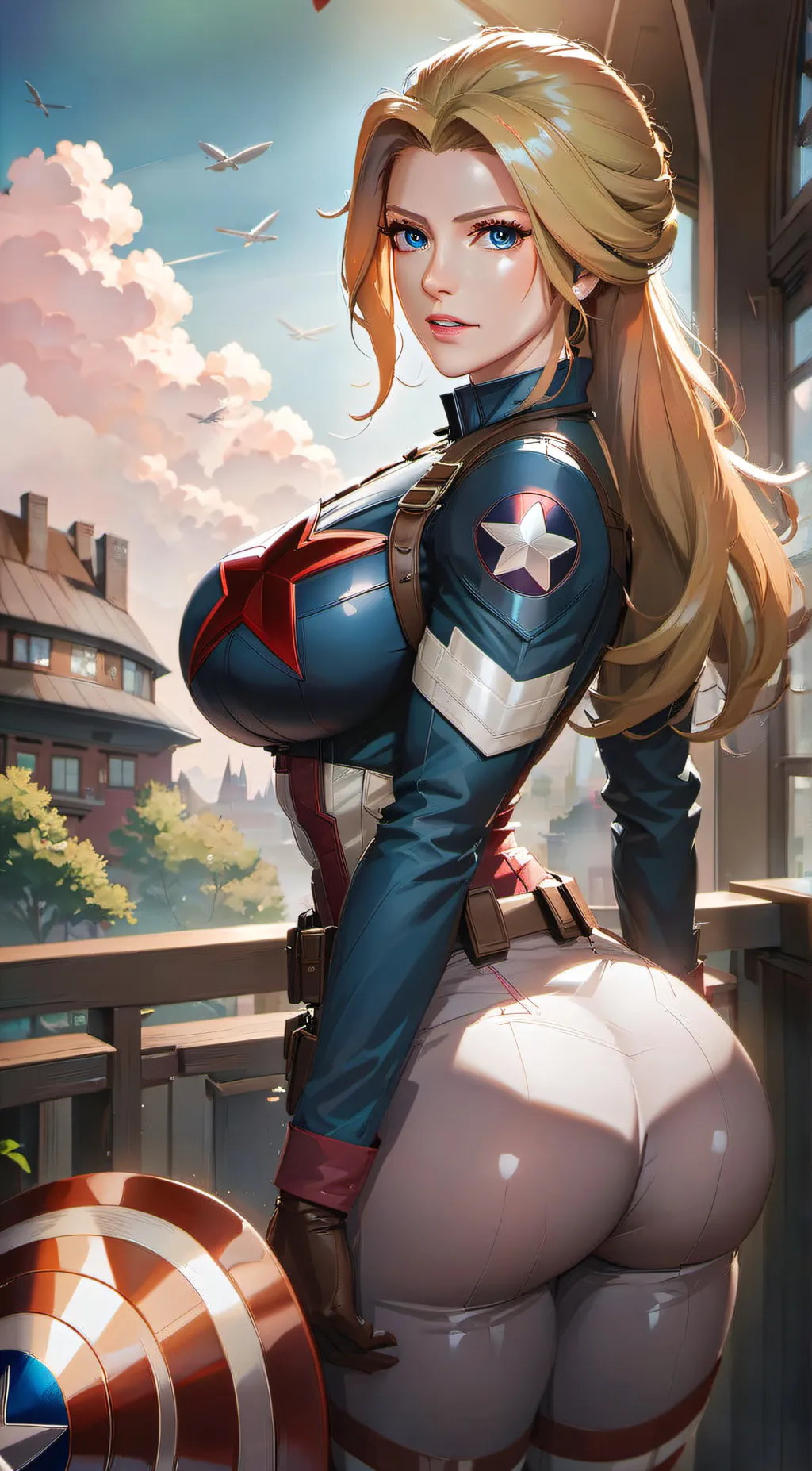 ai character: Cammy  background
