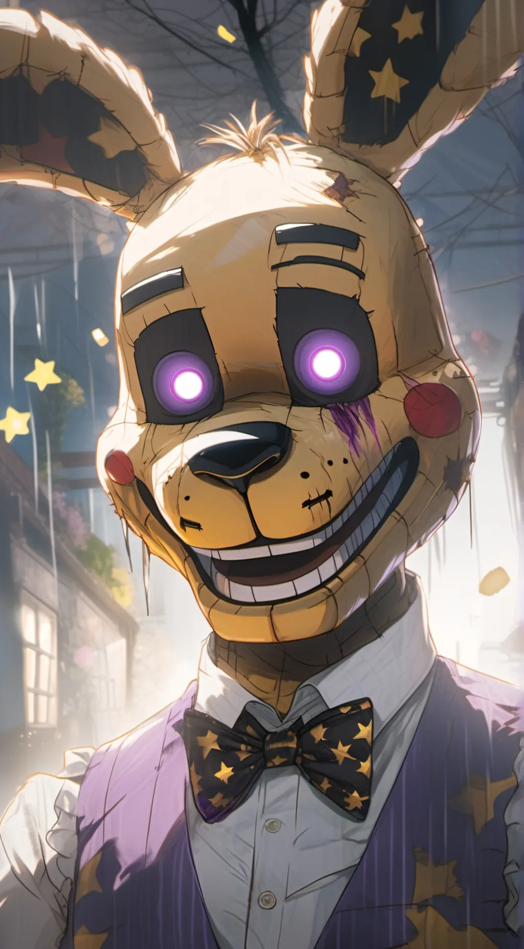 ai character: Glitchtrap background