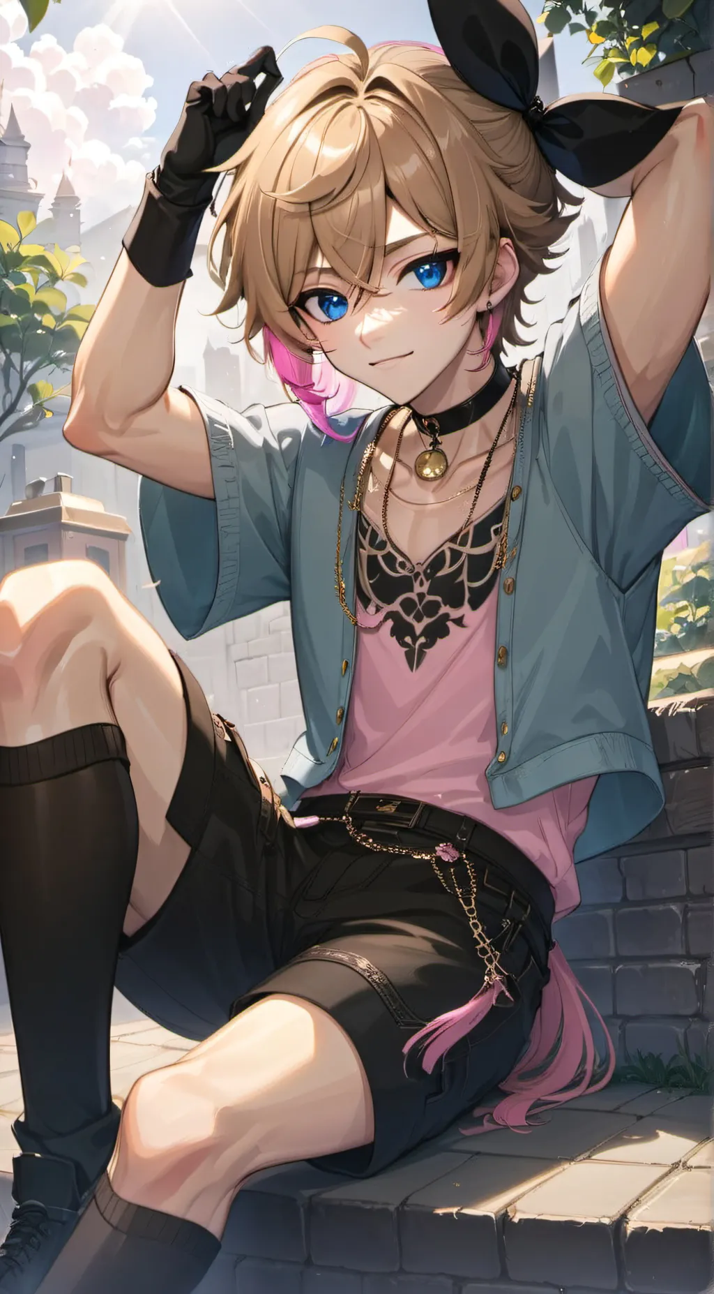 ai character: ♡ R o n n i e ♡ background