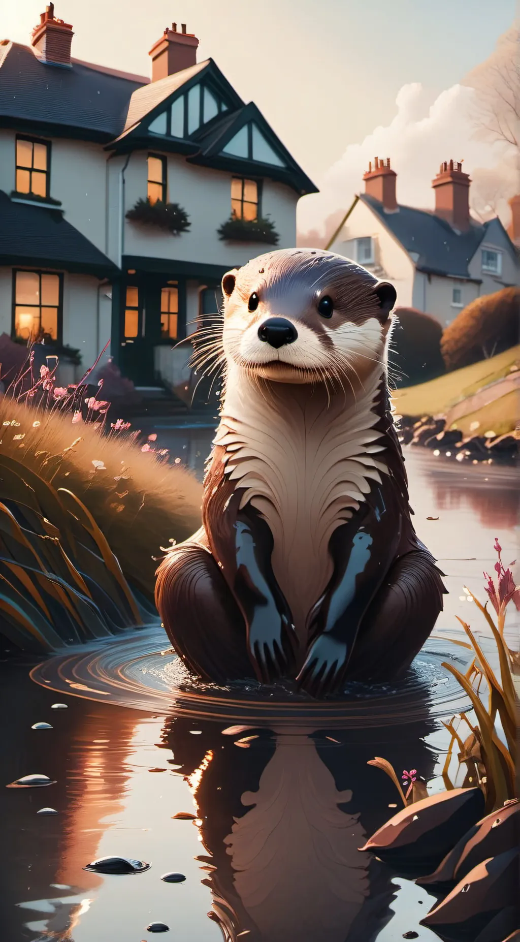 ai character: cold otter background