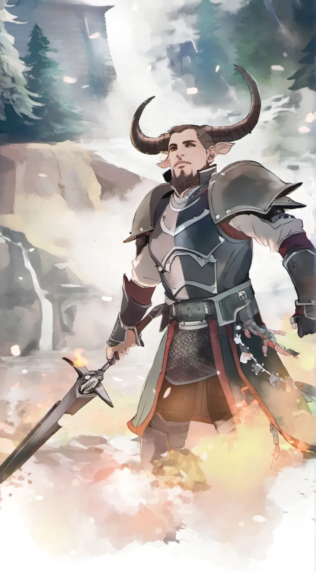 ai character: The Iron Bull  background