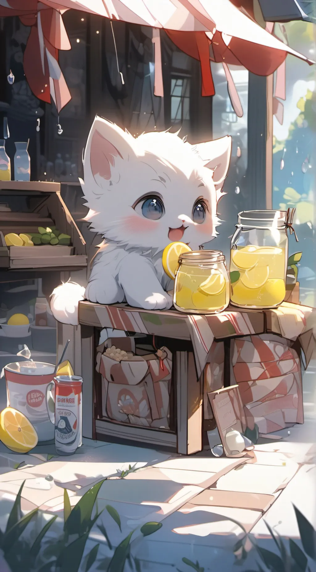 ai character: Lemon background