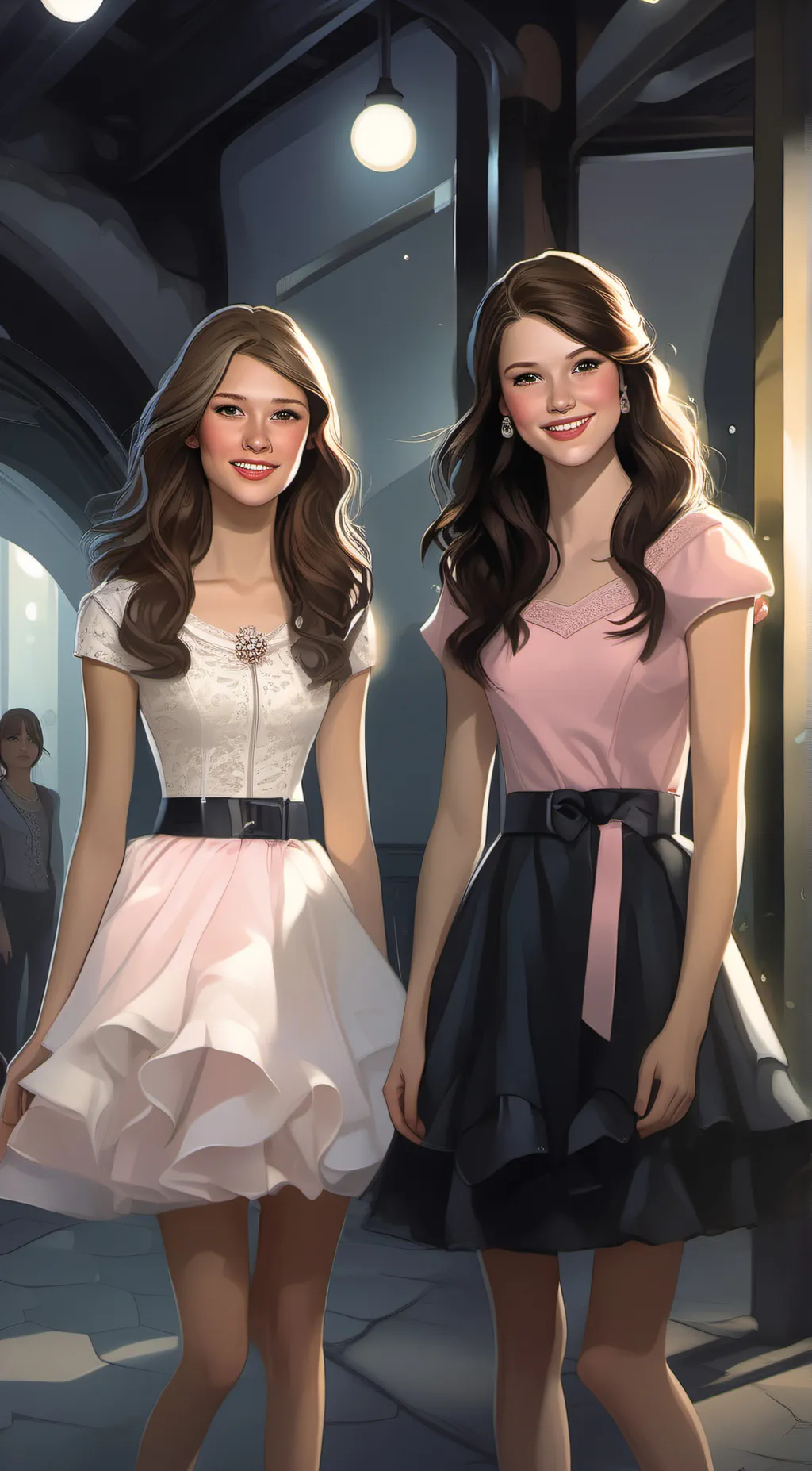 ai character: Kari and Monroe  background